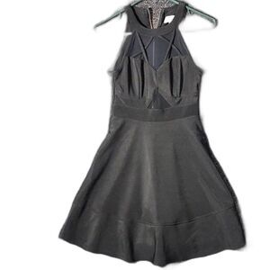 Honey And Rosie Black Dress With Sheer Details Small